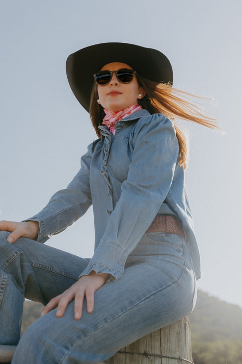 SADIE DEMIM BLOUSE