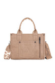 Wrangler Leopard Print Crossbody Bag-Taupe