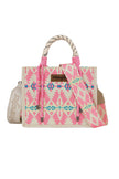 Wrangler - Southwestern Rope Handle Bag - Pink