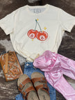 CHERRY  T-SHIRT (CREAM) (Copy)