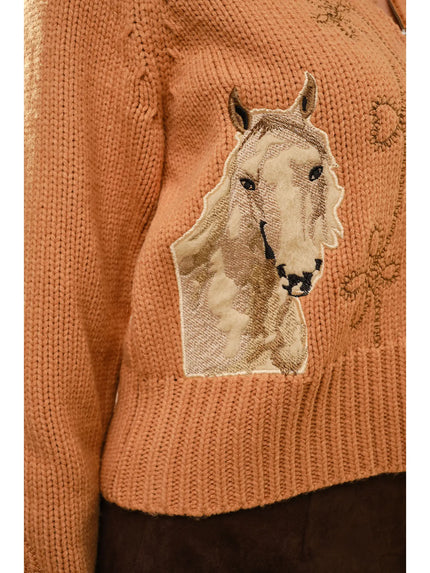 Horse Embroidered Jumper