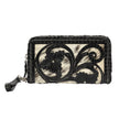 ‘Jazz ‘tooled leather and cowhide wallet
