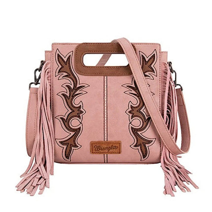 Wrangler - Dallas Fringe Bag - Pink