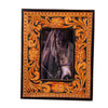 Classic Country Hand-Tooled Photo Frame