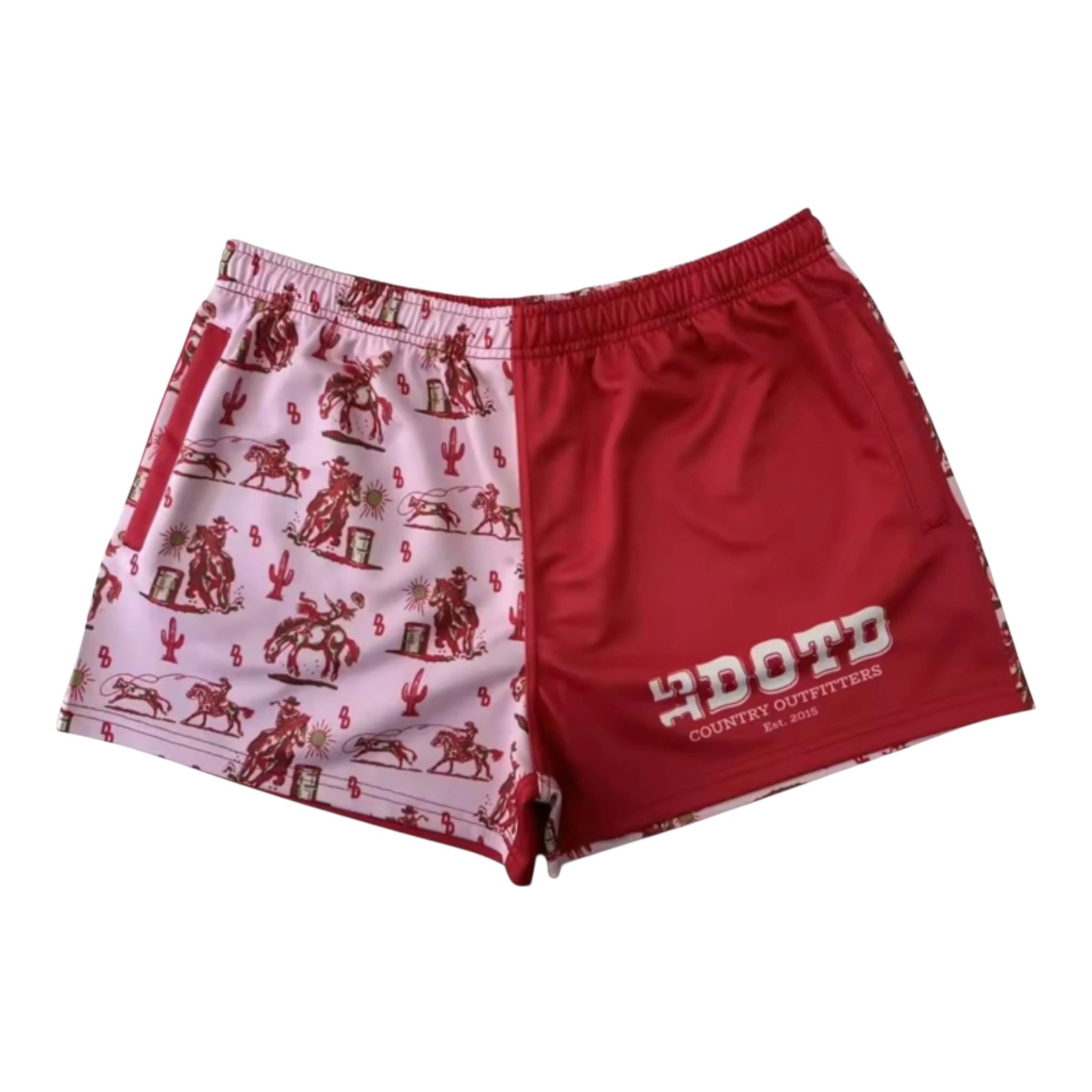 PINK COWGIRL FOOTY SHORTS