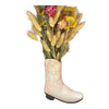 “AMARILLO” SINGLE PALE PINK BOOT VASE