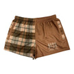 RUSTWOOD PLAID FOOTY SHORTS