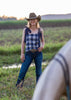 Belle Bow Top -  Country Checks