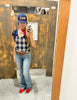 Belle Bow Top -  Country Checks