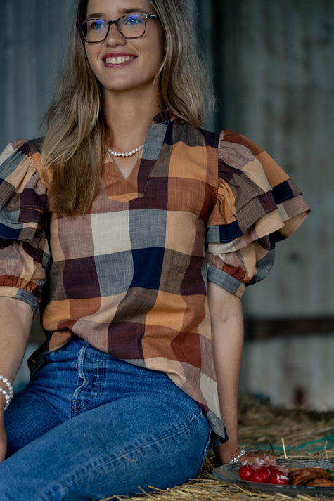 RUBY FRILL BLOUSE - RESTOCKING SOON