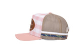 Pink Gingham Trucker Cap