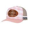 Pink Gingham Trucker Cap