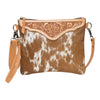 BENARES Cowhide & Leather Clutch Bag